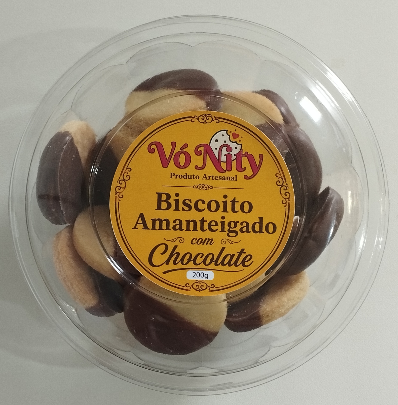 Biscoito Amanteigado com Chocolate